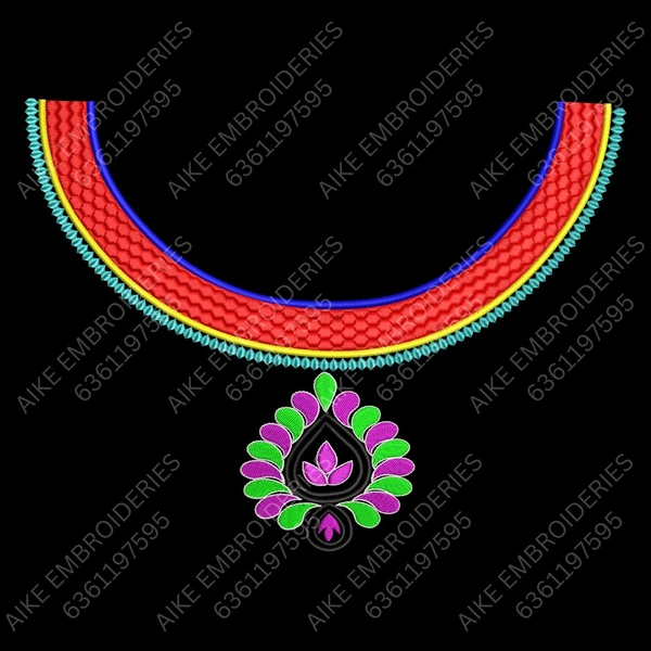 Blouse Design No : MSM-016 - Simple Border, Boat Neck