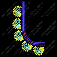 Blouse Design No MSM-030 - Butta, U Shape