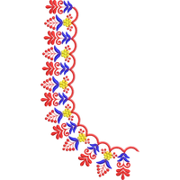 Blouse Design No :334067 ,Cut Work - Simple Border, U Shape