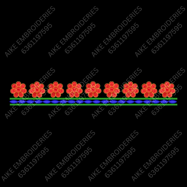 Blouse Design No : MSM-014 - Simple Border, Pot Neck