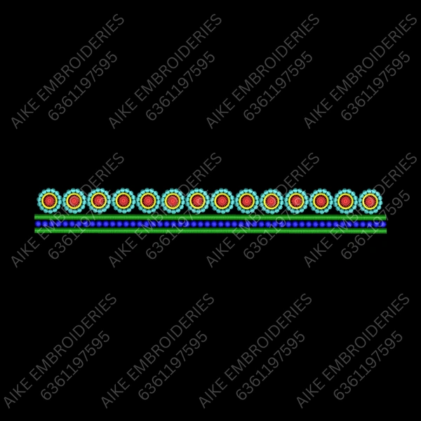 Blouse Design No : MSM-017 - Simple Border, U Shape