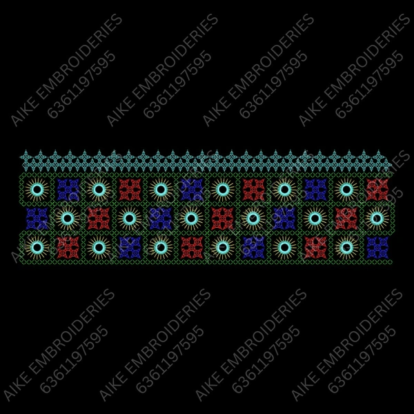 Blouse Design No : MSM-027 - Kutch Work, U Shape