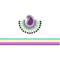 Blouse Design No :MSM - 597/2 - U Shape, Border With Butta