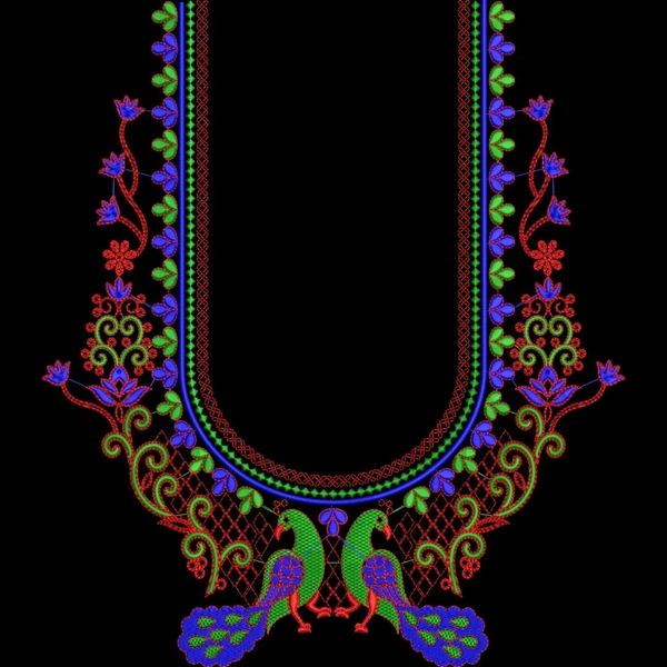 Blouse Design No MSM-054 - U Shape, Border with Butta