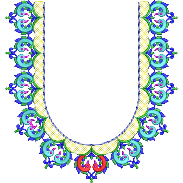 Blouse Design No :MSM - 191 - Full Sleeve, U Shape