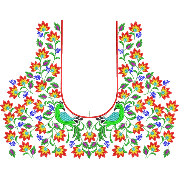 Blouse Design No :192928 - U Shape, Full Sleeve