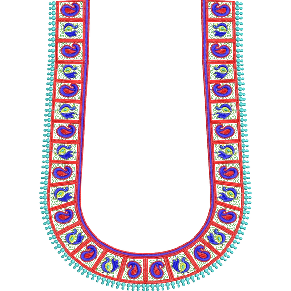 Blouse Design No :239918 - U Shape, Simple Border