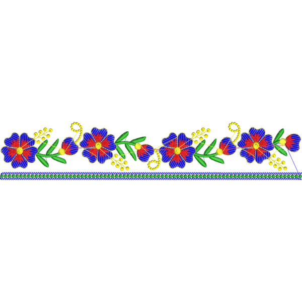 Blouse Design No :239915 - U Shape, Simple Border