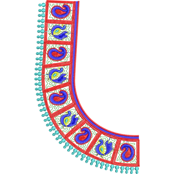 Blouse Design No :239918 - U Shape, Simple Border