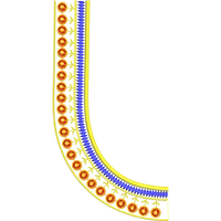 Blouse Design No :192101 - U Shape, Simple Border