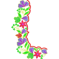 Blouse Design No : HB2001/2 - Simple Border, U Shape