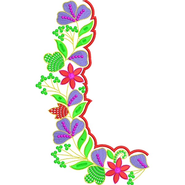 Blouse Design No : HB2001/2 - Simple Border, U Shape