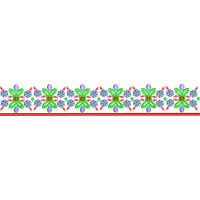Blouse Design No : HC712/2 - Simple Border, U Shape