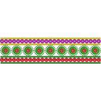 Blouse Design No : HSW-BR-009 - Boring, Simple Border, U Shape