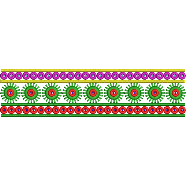 Blouse Design No : HSW-BR-009 - Boring, Simple Border, U Shape