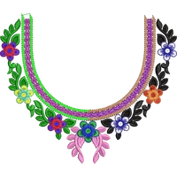 Blouse Design No : HSW-M-100 - Simple Border, U Shape