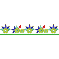 Blouse Design No : HSW-M-143-B - Simple Border, U Shape