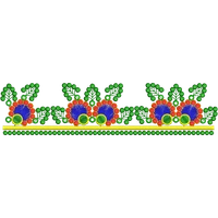 Blouse Design No : HSW-M-151 - Simple Border, U Shape