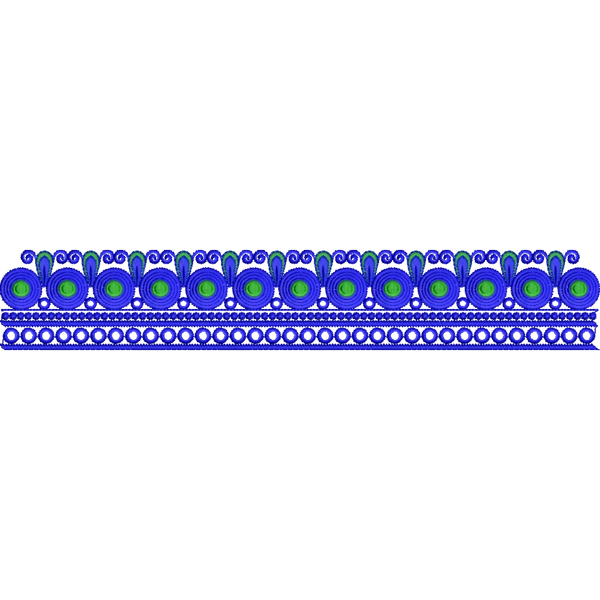 Blouse Design No : HSW-M-162 - Simple Border, U Shape