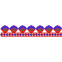 Blouse Design No : HSW-M-173-A - Simple Border, Sweat Heart