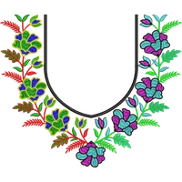 Blouse Design No : HSW-M-194 - Full Sleeve, U Shape