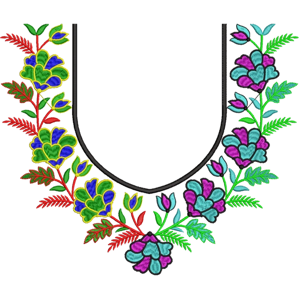 Blouse Design No : HSW-M-194 - Full Sleeve, U Shape