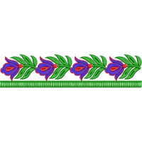 Blouse Design No : HSW-M-258 - Simple Border, U Shape