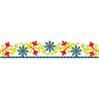 Blouse Design No : HSW-PM-040 - Simple Border, U Shape
