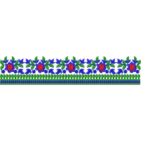 Blouse Design No : HSW PM-22 , Collar Design - Simple Border