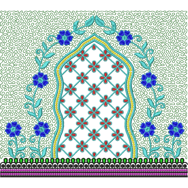 Blouse Design No : HSW PM-31 - Full Sleeve, U Shape