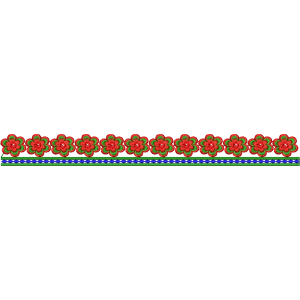 Blouse Design No : HSW PM-42 - Simple Border, U Shape