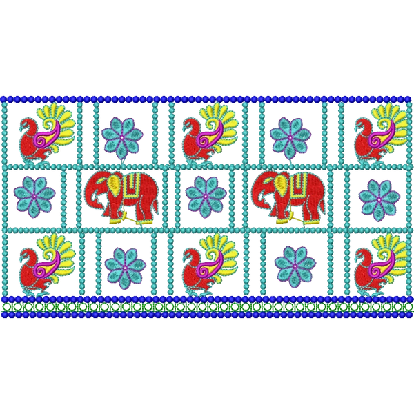 Blouse Design No : HSW PM-44/1 - Full Sleeve, Square Shape