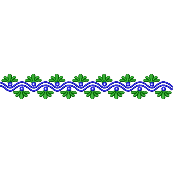 Blouse Design No : HSW PM-48 - Simple Border, U Shape