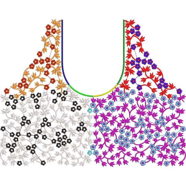 Blouse Design No : HSW PM-50 - Full Sleeve, U Shape