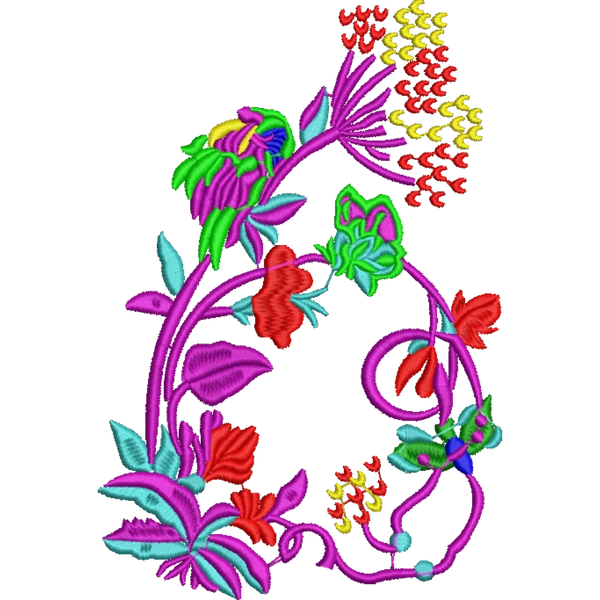 Blouse Design No : HSW PM-51 - Border With Butta, Boat Neck