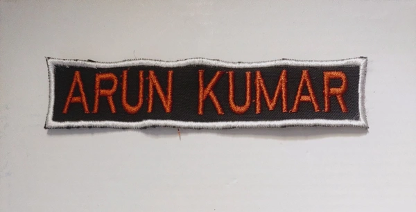 Custom Embroidery Name Badge - Sew-on