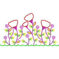Blouse Design No : JC4880/6 , Small Butta in BackNeck, Big Butta in Back Neck, Net Embroidery, Net Flower, 3D Flower, Cut Work - Full Sleeve, U Shape
