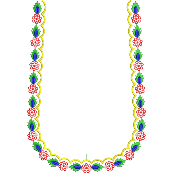 Blouse Design No : JC4880/2 - Simple Border, U Shape