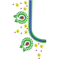 Blouse Design No :MSM - 1000 - Butta, Pot Neck