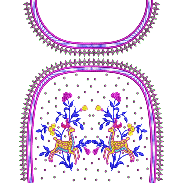 Blouse Design No :MSM - 502 ,Deer - Full Sleeve, Boat Neck