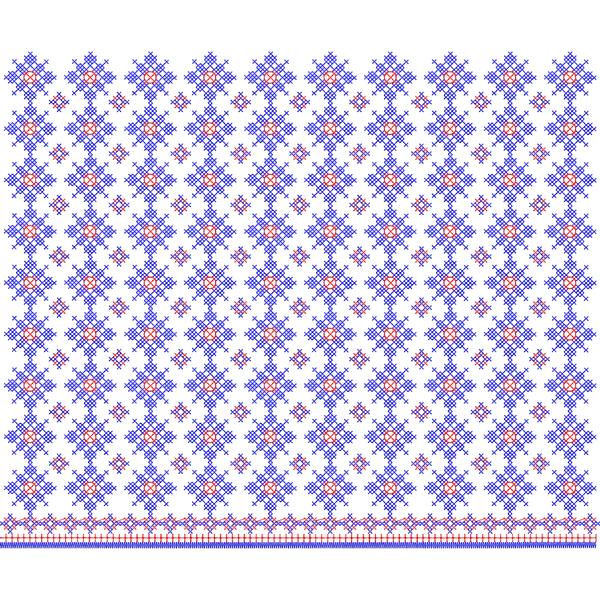 Blouse Design No :MSM - 522 - Kutch Work, Full Sleeve, U Shape