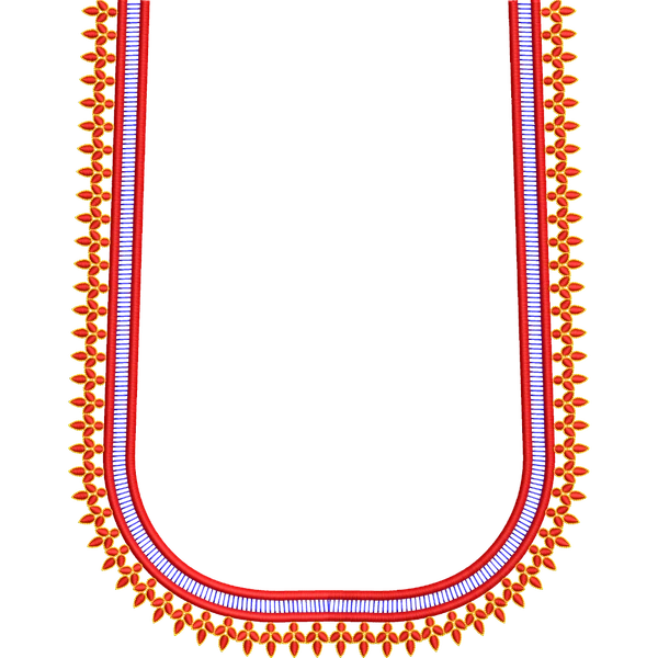 Blouse Design No :MSM - 524 - Simple Border, U Shape