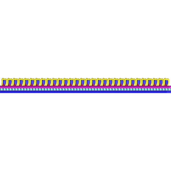 Blouse Design No :MSM - 528 - Simple Border, U Shape