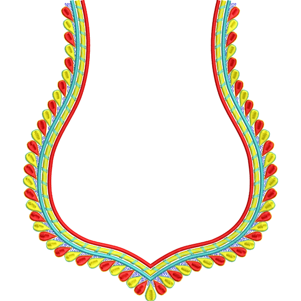 Blouse Design No :MSM - 530 - Simple Border, Sweat Heart