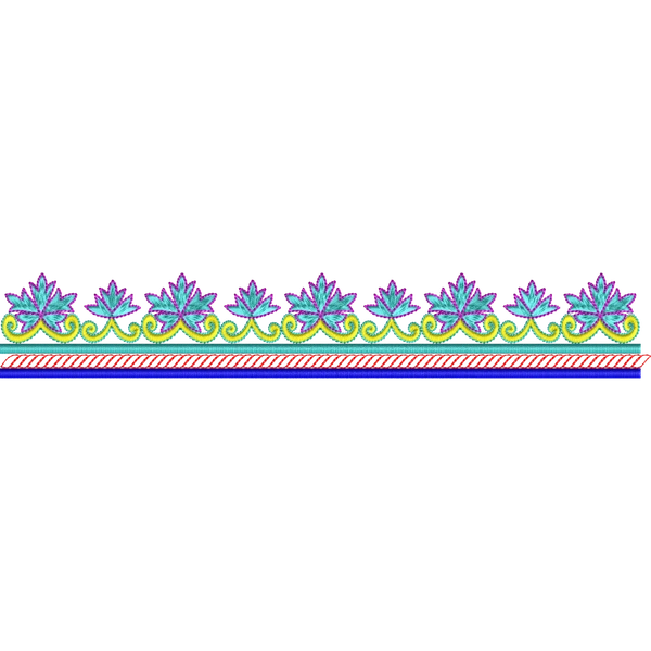 Blouse Design No :MSM - 532 - U Shape, Simple Border