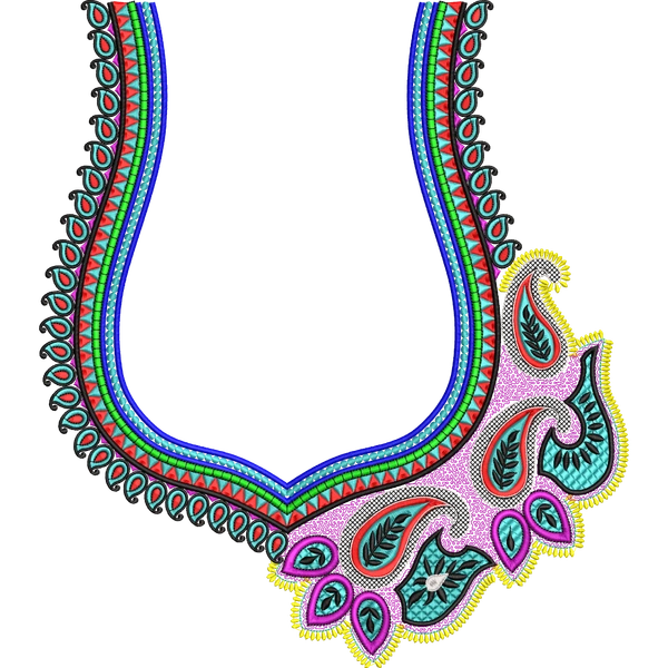 Blouse Design No :MSM - 534 , Mango Design - Sweat Heart, Simple Border
