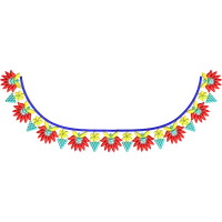 Blouse Design No :MSM - 537 - Simple Border, Boat Neck