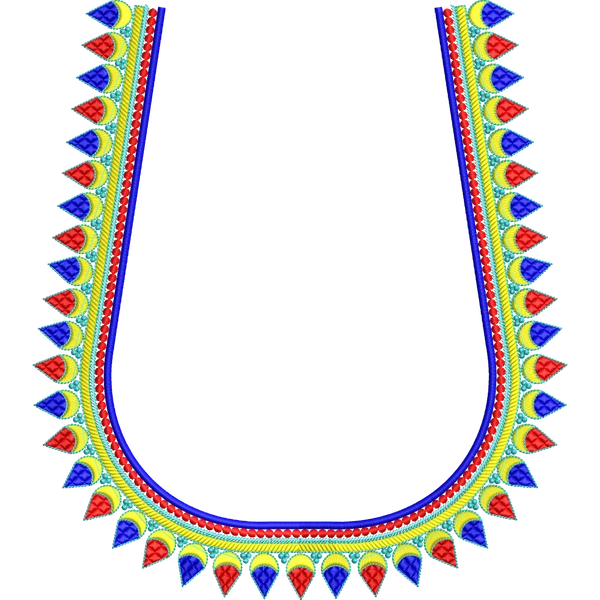 Blouse Design No :MSM - 548 - Simple Border, U Shape