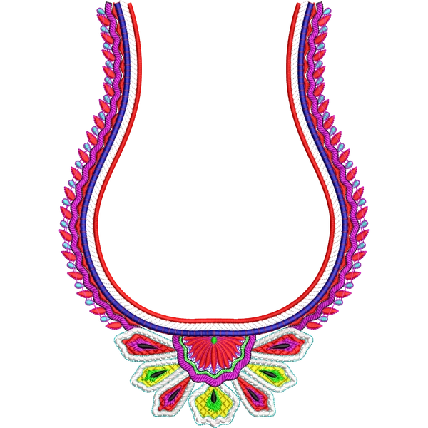 Blouse Design No :MSM - 550 - U Shape, Simple Border