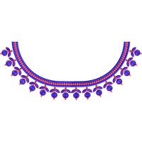 Blouse Design No :MSM - 555 - Simple Border, Boat Neck